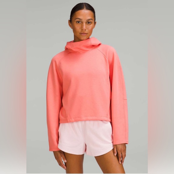 lululemon athletica Jackets & Blazers - lululemon | size 6 AirWrap modal pullover hoodie in raspberry cream
